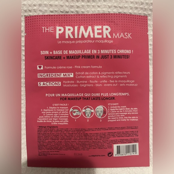 Sephora Primer Face Sheet Mask - Picture 2 of 3